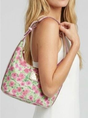 Dooney & Bourke Floral Pink Petunia Mini Shoulder Bag